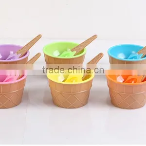 Creative Cartoon Plastic Ice Cream Bowl thumbnail-3