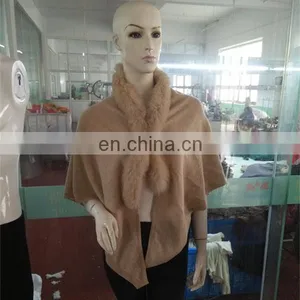 Cheap Price Wholesale Cashmere Poncho, 100% Mongolia Cashmere From China thumbnail-1