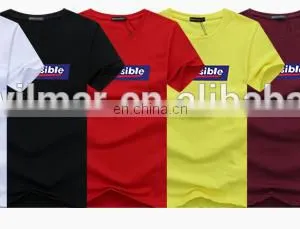 Advertising Promotion Logo Cheap 100% Cotton T Shirt Rayon Polyester Cotton t Shirt thumbnail-1