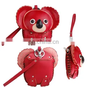 Cute Animal Shaped Squeeze Pocket Koala Coin Purse/small Genuine Leather Cute Girls Fancy Coin Purse MCP-0010 thumbnail-1