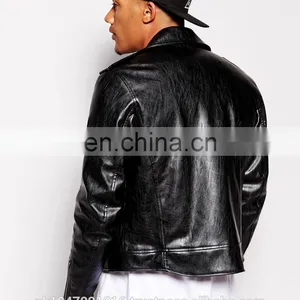 2014 Fashion Colletctions Men's Faux Leather Jacket thumbnail-2