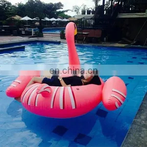 Wholesale Swimming Ring, Drop Shipping Inflatable Pool Float With Flamingo Shape Size: 190 x 200 x 130cm thumbnail-4
