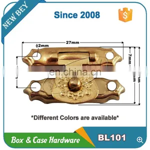 Custom Design Golden Metal Box Hardware,gift Box Lock thumbnail-5