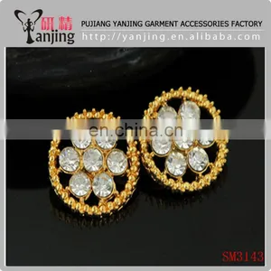 Wholesale Crystal Rhinestone Jeans Button thumbnail-1