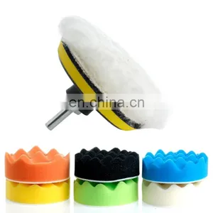 High End Custom Design Car Care Waves Sponge Polishing Wheel thumbnail-3
