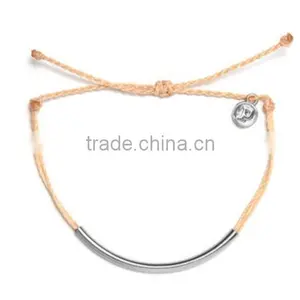 Hand Woven String Tube Copper Magnetic Bracelet for Girl thumbnail-1