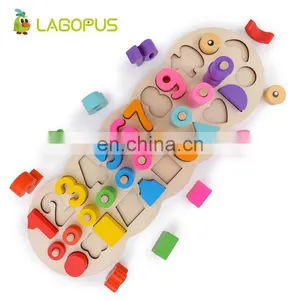 Lagopus Montessori Materials Math Toy Learning To Count Numbers Digital Shape Match Learning Education Toy for Children thumbnail-1