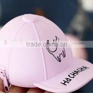 Hot! Packs of Silicone Cute Cartoon Candy Colored Baseball Cap Coin Pocket Mini Cap Bag Coin Purse Supplier's Choice thumbnail-2