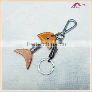 Fashion High Quality Leather Fish Keychain For Wedding Gifts thumbnail-2