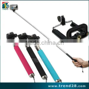 Phone Camera Bluetooth Aluminum Stick Selfie Monopod for Iphone thumbnail-1