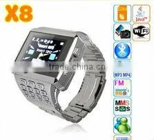 X8 Watch Mobile Phone With Wifi/java/bluetoothe/FM/keypad thumbnail-1
