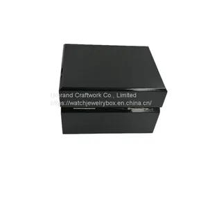 Black Bright Paint Watch Box a Single Wooden Watch Box Can Hold Cards Display Gift Boxes thumbnail-5