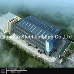 Prefabricated Light Weight Steel Strucuture Frame Warehouse Building/Prefab Steel Metal Warehouse thumbnail-4