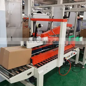Packing Line Automatic Cardboard Carton Unpacking Bottom-Sealing Carton Forming Machine thumbnail-2