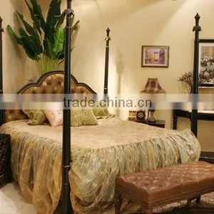 Hotel Bed Designs of Princess Bed Canopy Wooden Bedroom Furniture Set Quality Choice thumbnail-1