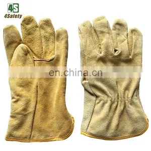 4SAFETY Hand Protective Working Safety Leather Gloves Genuine thumbnail-2