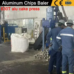 Portable Hydraulic Metal Scrap Briquetter Small Workshop Scrap Compression Machine thumbnail-4
