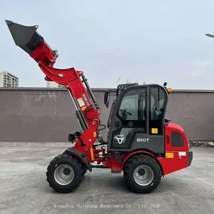 HZM Mini New HZM810T Agriculture Articulated Small Compact Farm Garden Telescopic Loader thumbnail-1