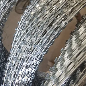 Razor Wire/cone-belly Razor Wire, Suitable for Security Fencing/galvanized Wire Mesh thumbnail-5