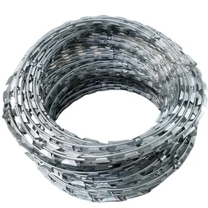 Wholesale Razor Barbed Wire Galvanized Security Razor Wire for Prison Fence thumbnail-2