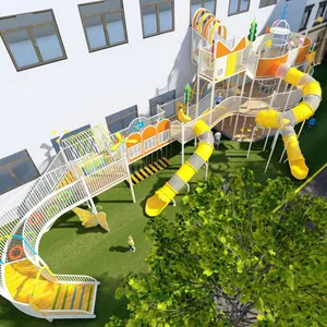 Combined Climbing Net Large Slide thumbnail-4