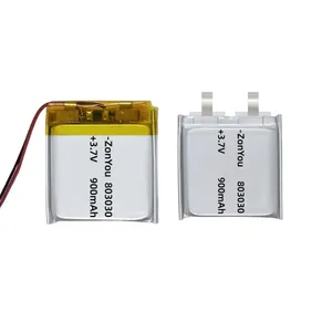 Wholesale Good Price 803030 Pouch Cell 3.7V Lipo Battery 700mAh for Electronic Toys thumbnail-1