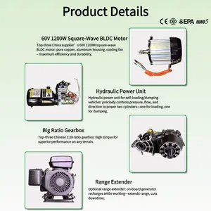 Vigorun SLDP680 Mover Tool Ready for Custom Attachments Euro 5/EPA Electric Hand Truck Dolly For Landscaping Projects thumbnail-3
