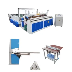 Toilet Tissue Paper Rewinder Machine Good Quality Toilet Paper Making Machine Price for Small Factory thumbnail-5