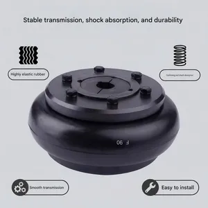 Flexible Taper Sleeve Tyre Coupling for Pump Motor and Cast Iron Shafts thumbnail-3