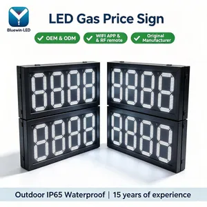 19inch 888.8 White Gas Station Price Sign Led Sign Petrol Station Price Board thumbnail-5