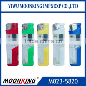 8.1cm Transparent Refillable Electronic Lighter Led Lighter for Cigarette thumbnail-1