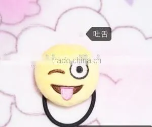 Emoji Elastic Tie Hair/emoji Endearing Hair Bands Elastic Ribbon for Hair Ties thumbnail-5