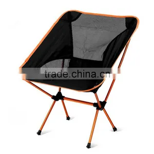 Folding Fishing Chair Yellow Red Blue Cheap Outdoor Adult Folding Half Moon Chair thumbnail-2