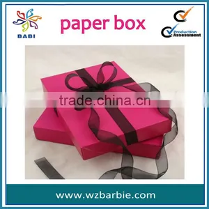 Art Paper Decorative Box With Ribbon thumbnail-1