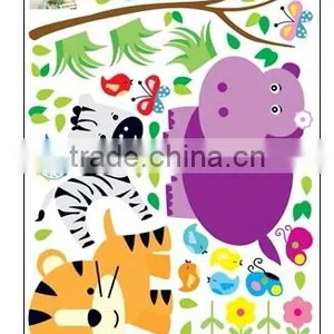 ALFOREVER the Owl With Other Animals Wall Sticker,owl Pvc Sticker thumbnail-5