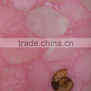 Natural Semiprecious Pink Quartz Gemstone thumbnail-1