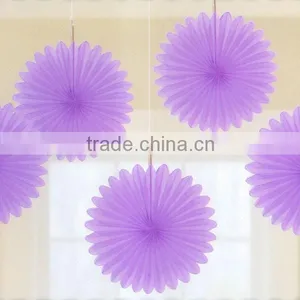 HOT!!Wholesale High Quantity New Design Tissue Paper Fan for Decoration thumbnail-1