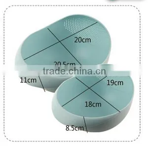 Q021 Wholesale Plastic Rice Washing Basket / Rice Washing Bowl/drain Basket thumbnail-6