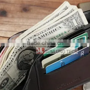 RFID Blocking Wallet, Credit Card Coin Wallet. RFID Blocker Unisex Wallet Purse Card Coin Holder Organizer thumbnail-3