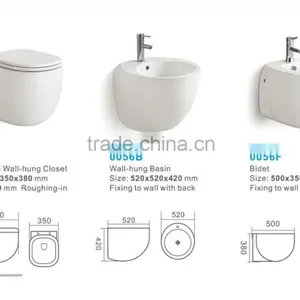 YIBEINI Ceramic Washdown Two Piece Toilet Bathroom Sanitary Ware Suite thumbnail-4