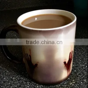 Custom Morphing Mugs the Walking Dead Coffee Tea Milk Hot Cold Heat Sensitive Color Changing Black and White 11 Oz Ceramic Mug thumbnail-5