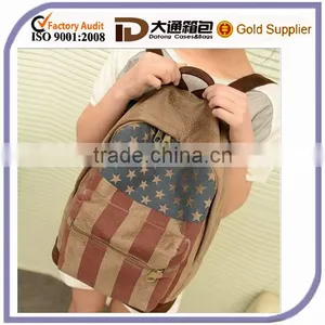 New Unisex Women Men Girls Canvas Backpack School Bag thumbnail-1