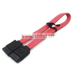 Red Flat Sata 2.0 7pin to 7 Pin Cable 5.5 cm thumbnail-1