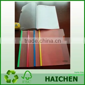 PP Translucent File Folder, Plastic A4 Format Report Files With Slide Fastener thumbnail-5