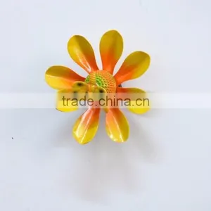3.5 Inch Dragonfly and Butterfly on Lotus Plastic Flowers Fridge Magnet thumbnail-3