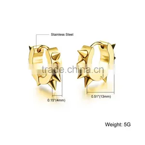 2016 Fashion 316 L Latest Gold Earing Design thumbnail-5