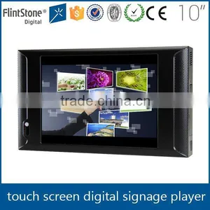 TFT 10" Usb Touch Screen Lcd Monitor, Electronic Advertising Touch Screen Signage, Mini Retail Store Programmable Display thumbnail-1