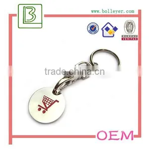 Custom Metal Trolley Coin Keychain thumbnail-1