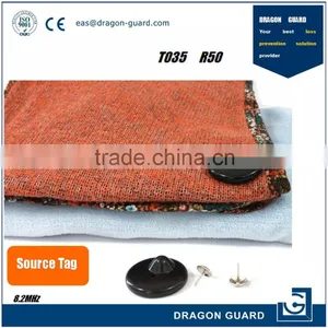 EAS System Accessory Garment Round Security Tag, Anti-theft Clothing Tags, 8.2mhz rf Eas Hard Tag thumbnail-1