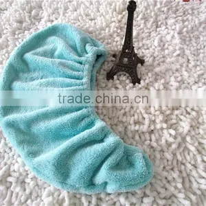 Women's Quick-drying Microfiber Hair Towel Bath Wrapped Turban Cap Hat thumbnail-1